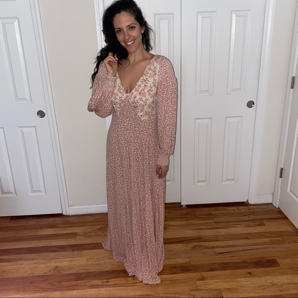NWOT Free People Floral Maxi Dress Size Small